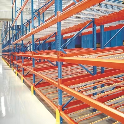 Industrial Customized Gravity Pallet Racking , Adjustable Storage Steel Racking System