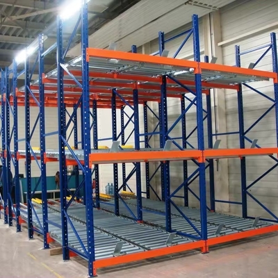 Industrial Customized Gravity Pallet Racking , Adjustable Storage Steel Racking System