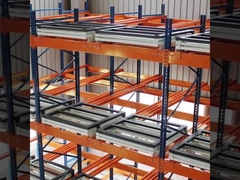 Maximized Space Push Back Pallet Racking Rust Resistant Heavy Duty Storage
