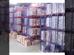 Heavy Duty Double Deep Palet Rack System Custom Colors Kapasitas Berat